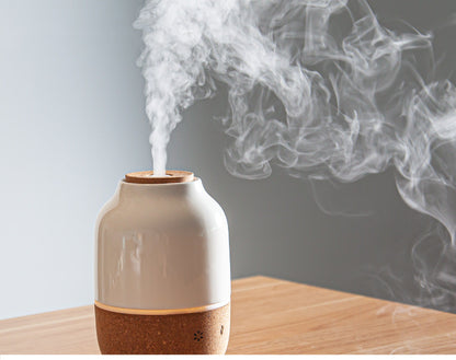 Solid Wood Ceramic Aromatherapy Humidifier Home dealsniper-net