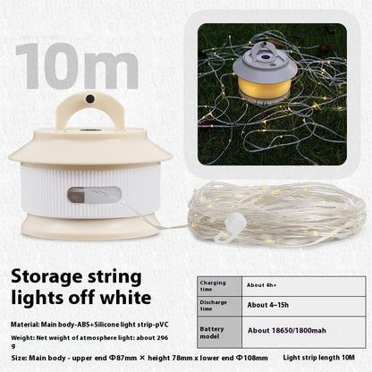 Outdoor Camping Tape Lamp Tent Ambience Light Outdoor DealSniper.net Beige 10m