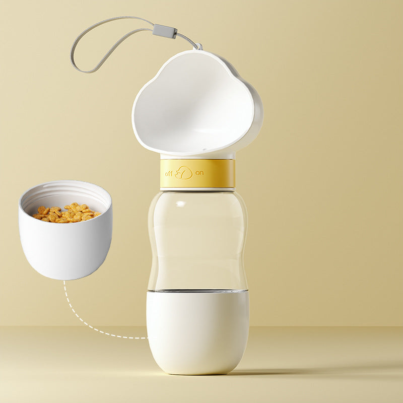 New Go Out Water Cup Portable Walking Dog Drinking Water Pet Supplies Deals DealSniper.net Clouds white Drinking water and feeding