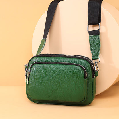 Trendy Fashion Multi-layer Leather Handbag Women Gym From House
