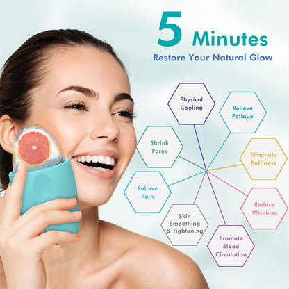Silicone Ice Face Roller Contour Shrink Pores Remove Dark Circles Beauty Gym From House