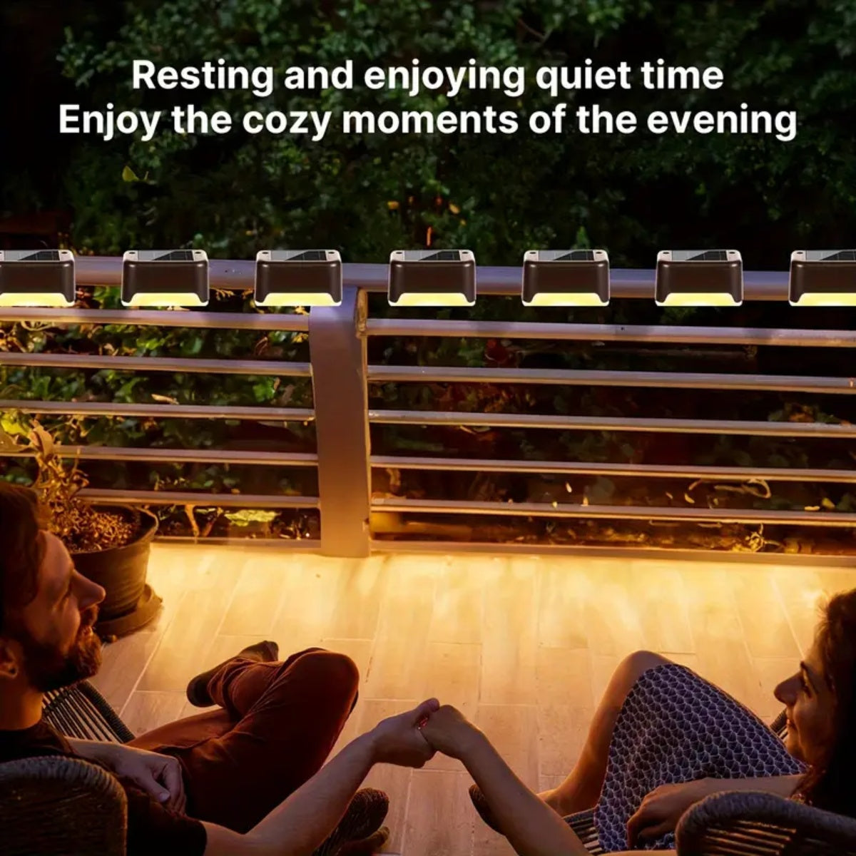 32&16 PCS Solar Deck Lights Outdoor Solar Step Lights Outdoor Gym From House