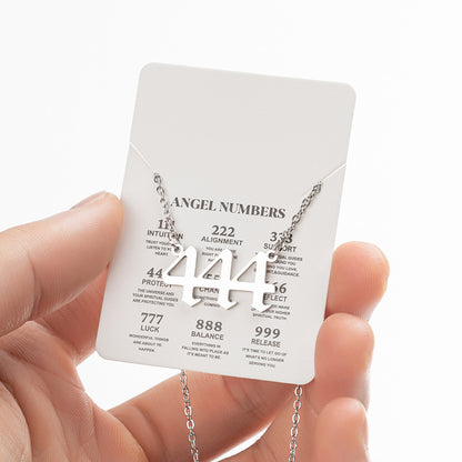 Women's New Angel Lucky Digital Pendant Necklace