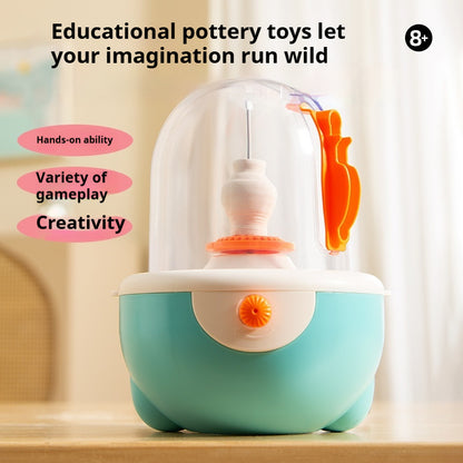 Children's Potter's Wheel Electric Clay Turntable Handmade Diy Toy Kids DealSniper.net