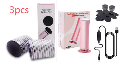 Electric Foot Callus Remover Foot Care File Heels Dead Skin Beauty Gym From House Pink set1 No