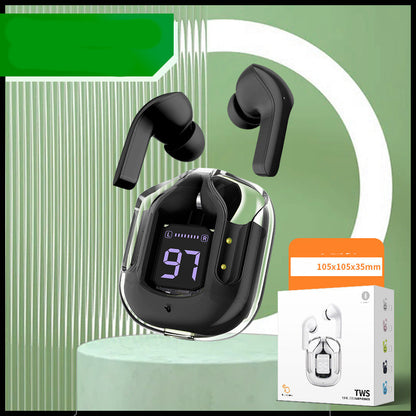 New Mini Transparent Wireless Bluetooth Headset Digital Display