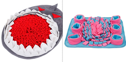 Dog Sniffing Mat Dog Puzzle Toy Pet Snack Feeding Mat Pets Gym From House Set2 One size