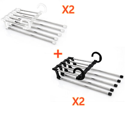 5 In 1 Wardrobe Hanger Multi-functional Clothes Hangers Rack House DealSniper.net