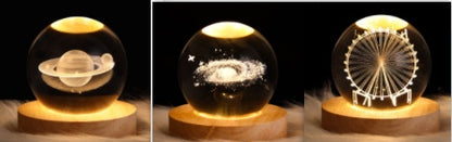 Luminous Starry Sky And Planets Moon Moon Crystal Ball Night Lamp
