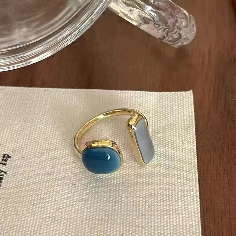 Women's Ring With High-End & Unique Design Cold Minimalist Style Women Gym From House Style 6 1pcs