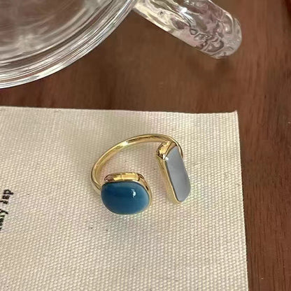 Women's Ring With High-End & Unique Design Cold Minimalist Style Women Gym From House Style 6 1pcs
