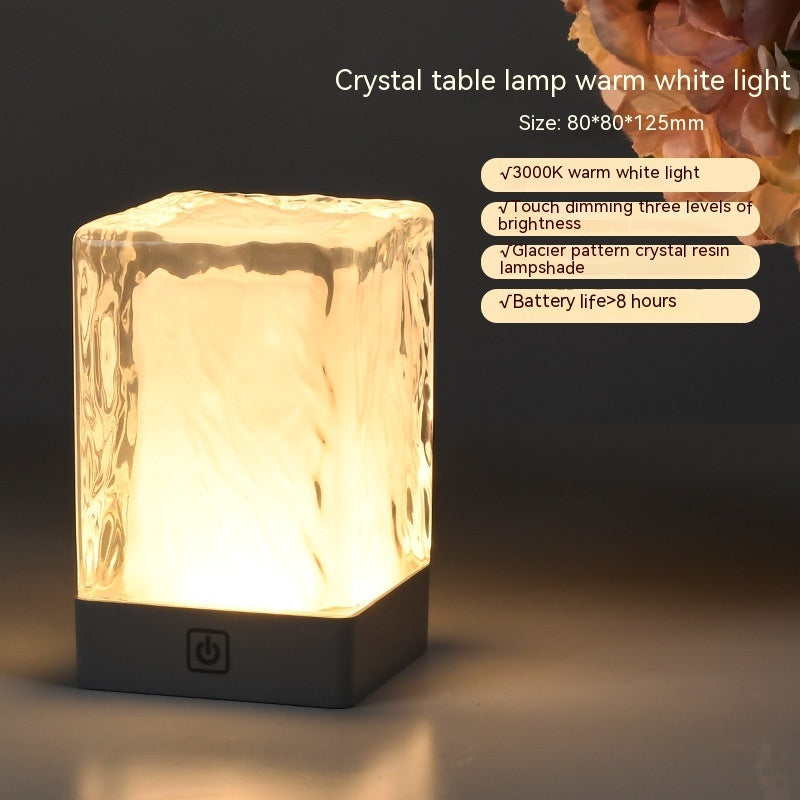 Crystal Lamp Atmosphere Simple Desktop Night Light Home Decor dealsniper-net Crystal Lamp RGB USB