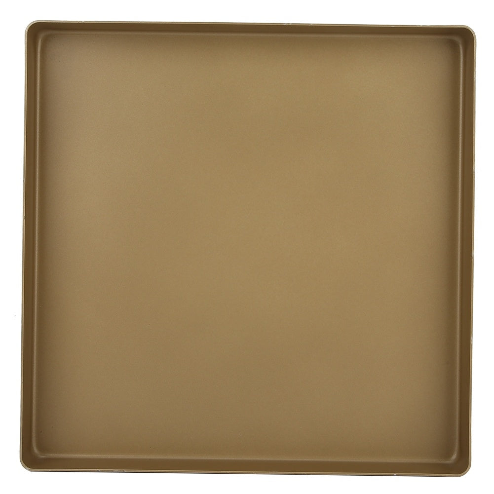 Gold Aluminum Alloy Square Shape Non-Stick