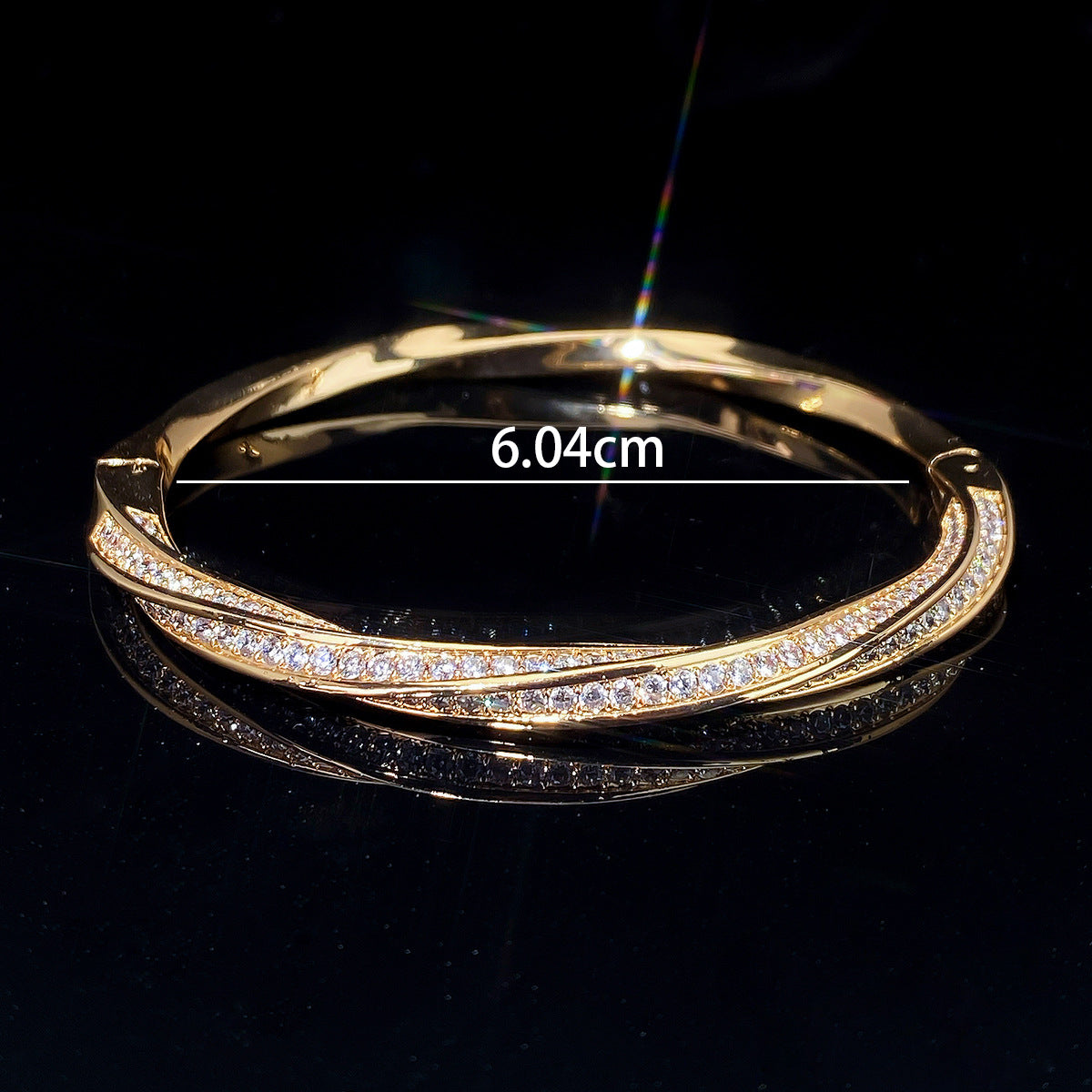 Trendy And Exquisite Fashion Full-Zirconia Women's Bracelet Jewelry Gym From House