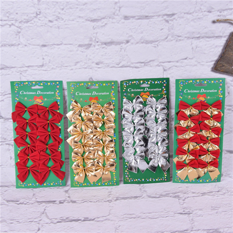 Christmas Tree Ornaments Christmas Decoration Bow Holidays dealsniper-net
