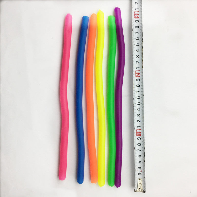TPR Noodle Rope Vent Rope Decompression And Tension Kneading Music Kids DealSniper.net Roots per pack6 L