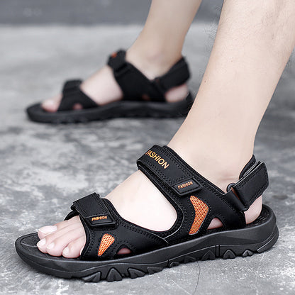 Velcro Sandals Men Summer Breathable Beach Shoes Men dealsniper-net