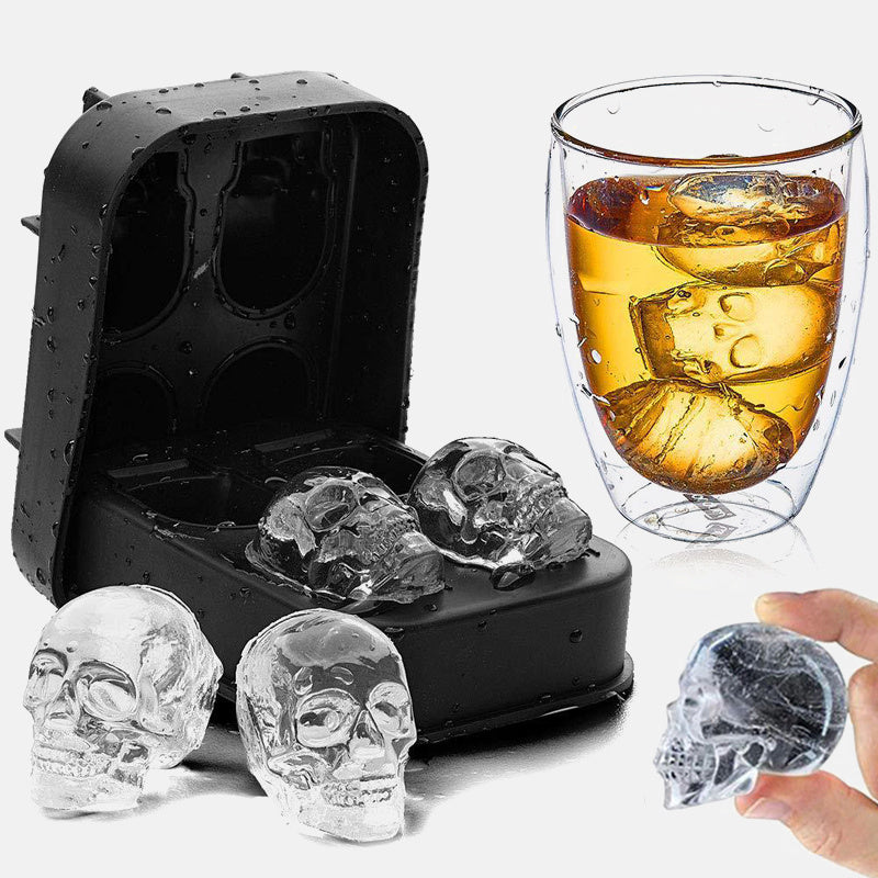 Large Square Black Silicone Ice Cube Mold Kitchen dealsniper-net