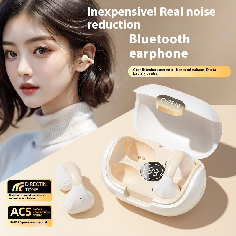 Digital Display Non In-ear OWS Clip-on Bluetooth Headset Electronics dealsniper-net