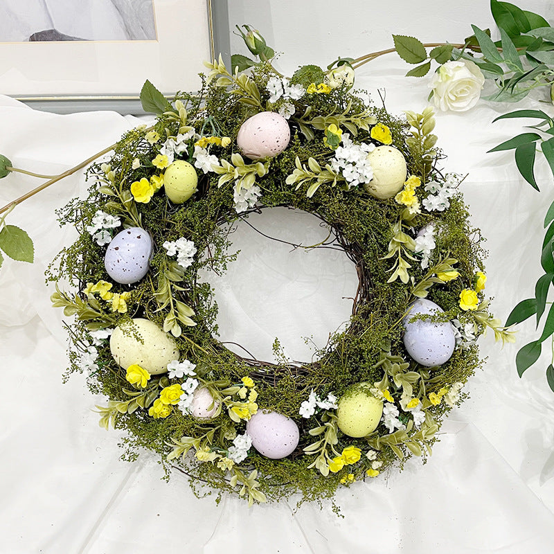 Nordic Easter Egg Simulation Garland Easter Decoration Door Pendant Deals dealsniper-net