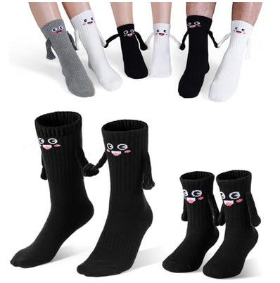 2Pairs Kids Mom Dad Hand In Hand Smile Sock Women DealSniper.net