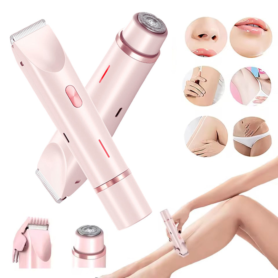 2 In 1 Hair Remover Women's Double Head Shaver Beauty DealSniper.net