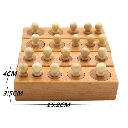 Montessori kindergarten early education toy building blocks Kids DealSniper.net Wood