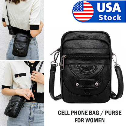 Small Cell Phone Purse Wallet Shoulder Bag Case Cross-body Pouch Handbag Women Women DealSniper.net