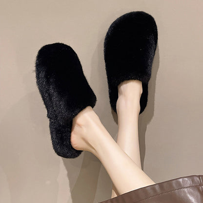 Women Home Slippers Winter Warm Shoes With 3cm Heel Women dealsniper-net