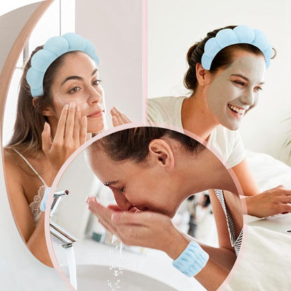 Three-piece Headband Bracelet Blue Beauty DealSniper.net