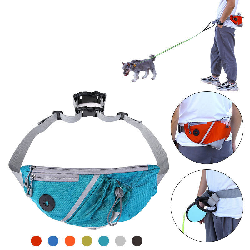 Portable Pet Dog Training Bag Waist Bags Wiht Dog Leash Pet Supplies Pets dealsniper-net