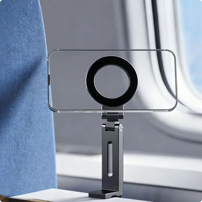 Magnetic Phone Stand For Travel, 360 Rotatable Foldable Desk Holder Beauty Gym From House