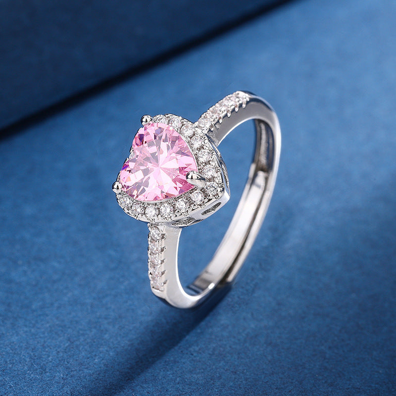 Fashion Jewelry Micro-encrusted Zircon Diamond Love Peach Jewelry Gym From House