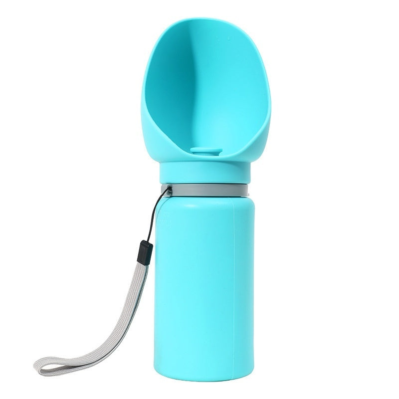 Folding Pet Outdoor Walking Mug Portable Travel Water Bottle Pets DealSniper.net Blue 550ml