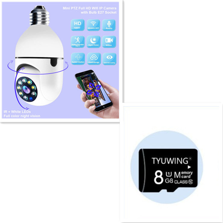 WiFi CAMERA 1080P Bulb 4X Zoom Camera