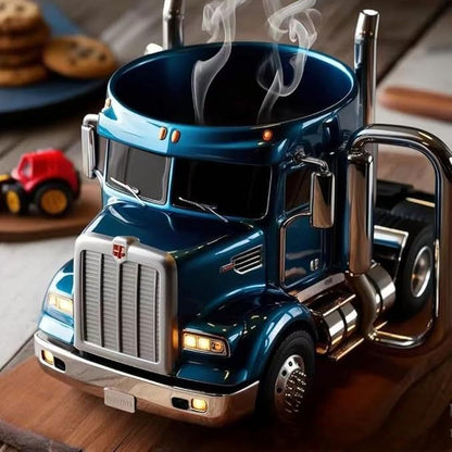 Durable Truck Coffee Mug Semi Truck Handcrafted Coffee Cup