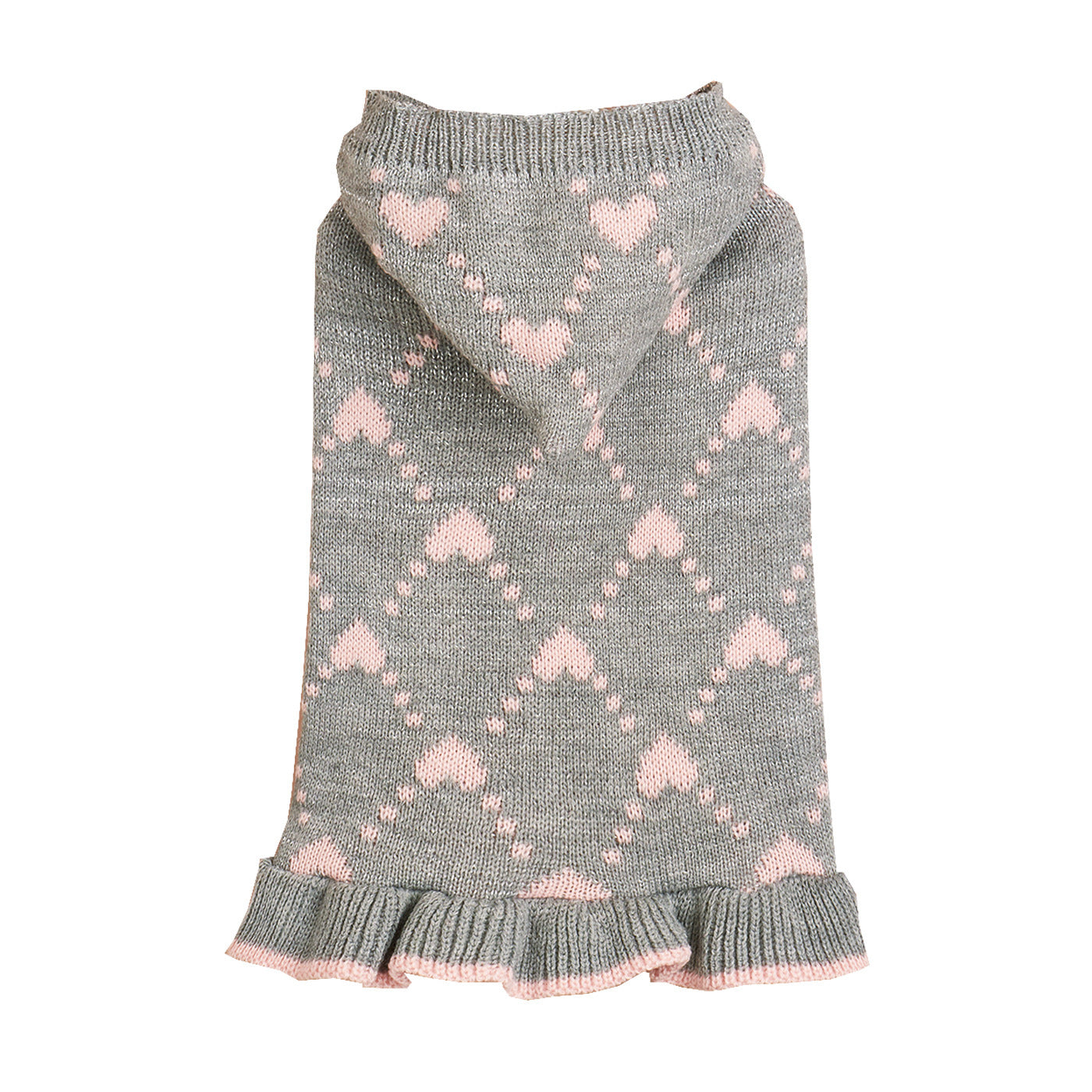 Small Dog Sweater Hoodies Dress Pets dealsniper-net Gray L