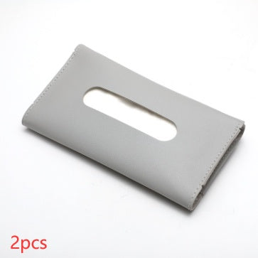 Car Sun Visor Paper Towel Bag Leather