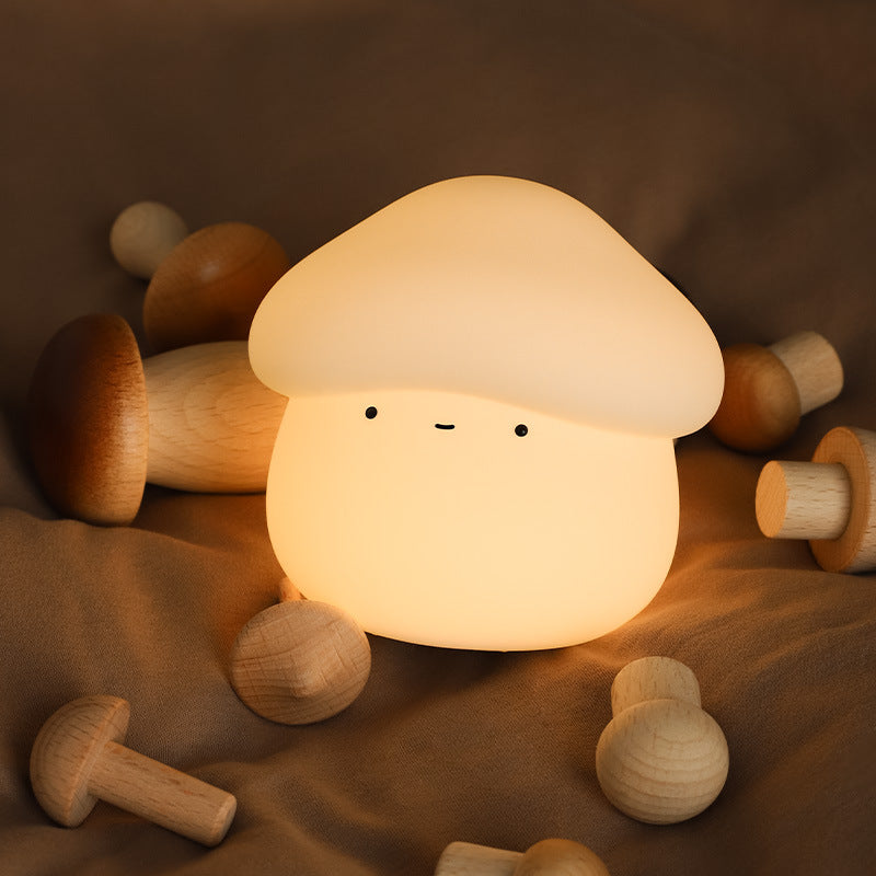 UNew Mushroom Small Night Lamp Cute Silicone Night Light Home Decor dealsniper-net