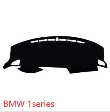 Car Suede Dashboard Cover Center Console Sunshield Retrofitting Vehicle DealSniper.net BMW 1series Black
