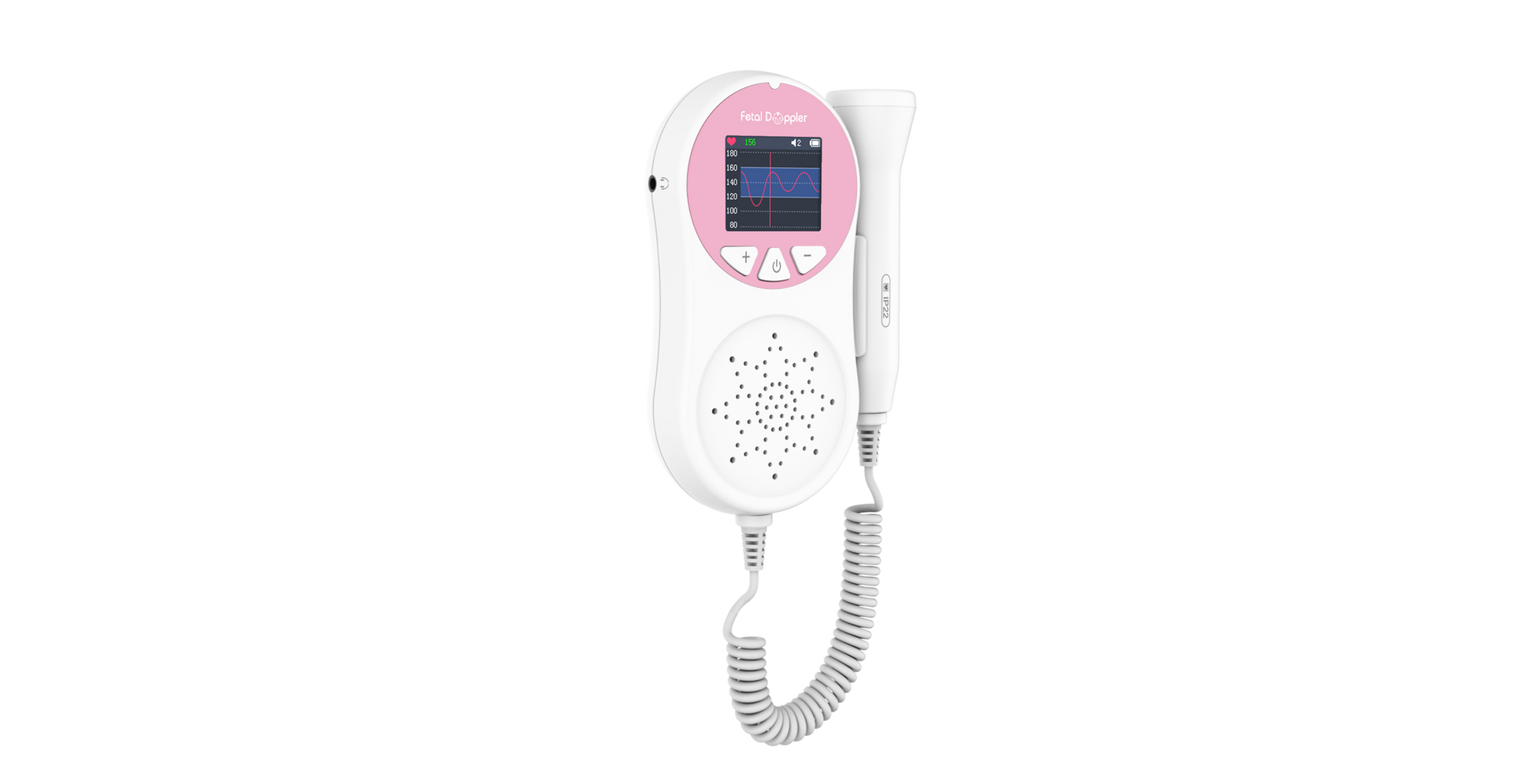 Pocket Fetal Doppler Digits Curve Display Pregnancy Baby Heart Rate Monitor,3Mhz Pink Electronics dealsniper-net