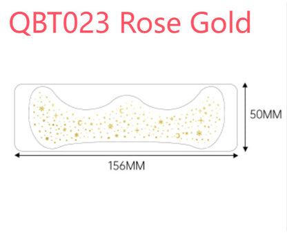 Gilding Freckle Tattoo Sticker Gilding Glitter Stickers Waterproof Beauty DealSniper.net QBT023 Rose Gold 156X50MM 1PCS