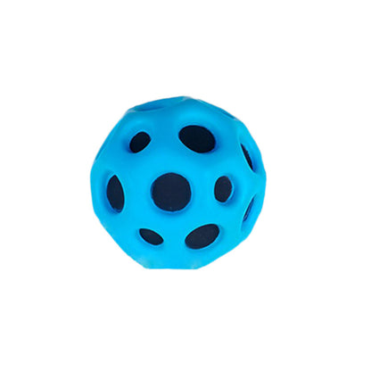 Hole Ball Soft Bouncy Ball Anti-fall Moon Shape Porous Bouncy Ball Kids Indoor Outdoor Toy Ergonomic Design Kids dealsniper-net Blue