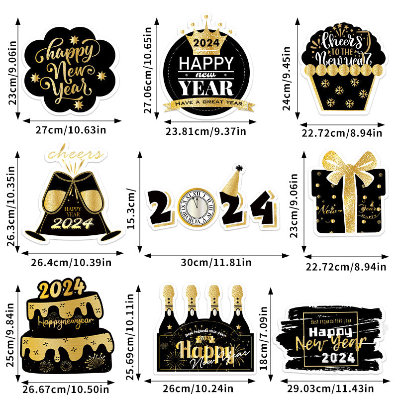 New Year Party Decoration Door Hanging Decoration House Gym From House