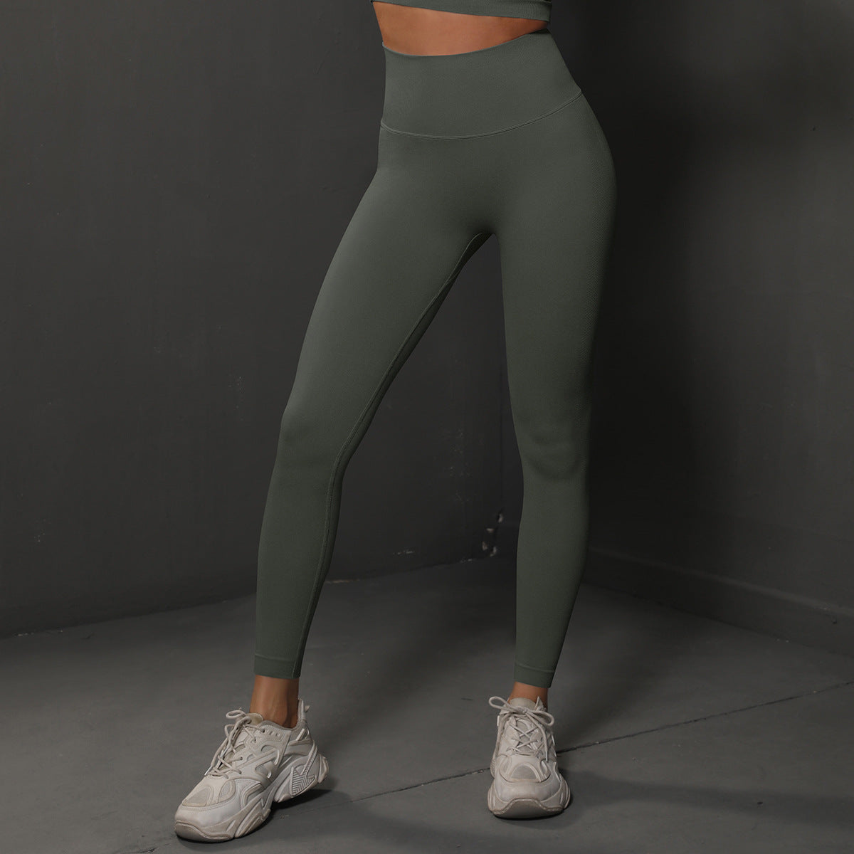 High Waist Seamless Yoga Pants Women's Solid Color Women Gym From House