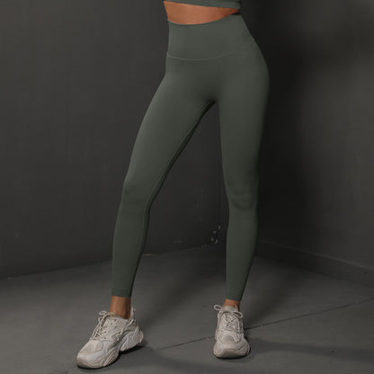 High Waist Seamless Yoga Pants Women's Solid Color Women Gym From House