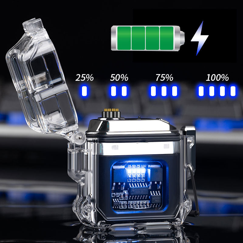USB Lighter Windproof Double ArcLighter Gadgets Gym From House