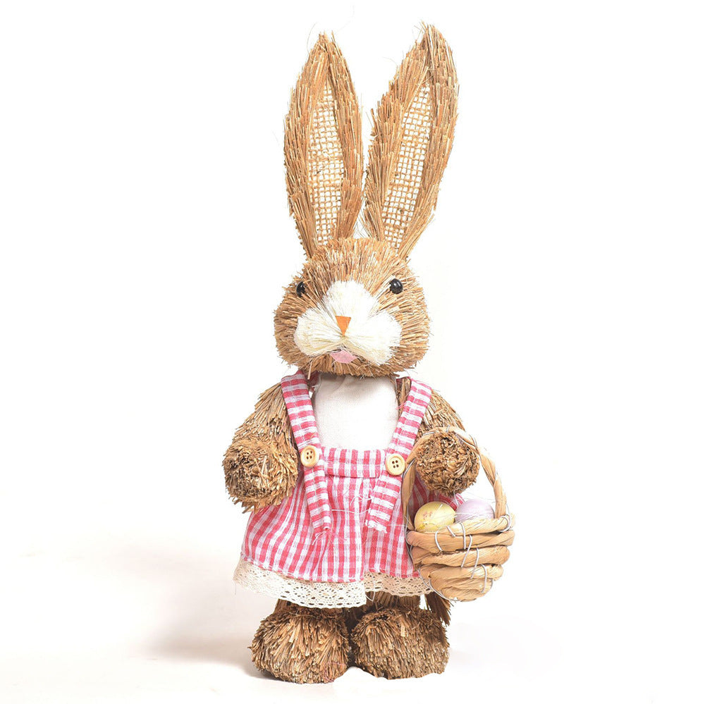 Simulation Papyrus Easter Rabbit Decoration Garden dealsniper-net 19