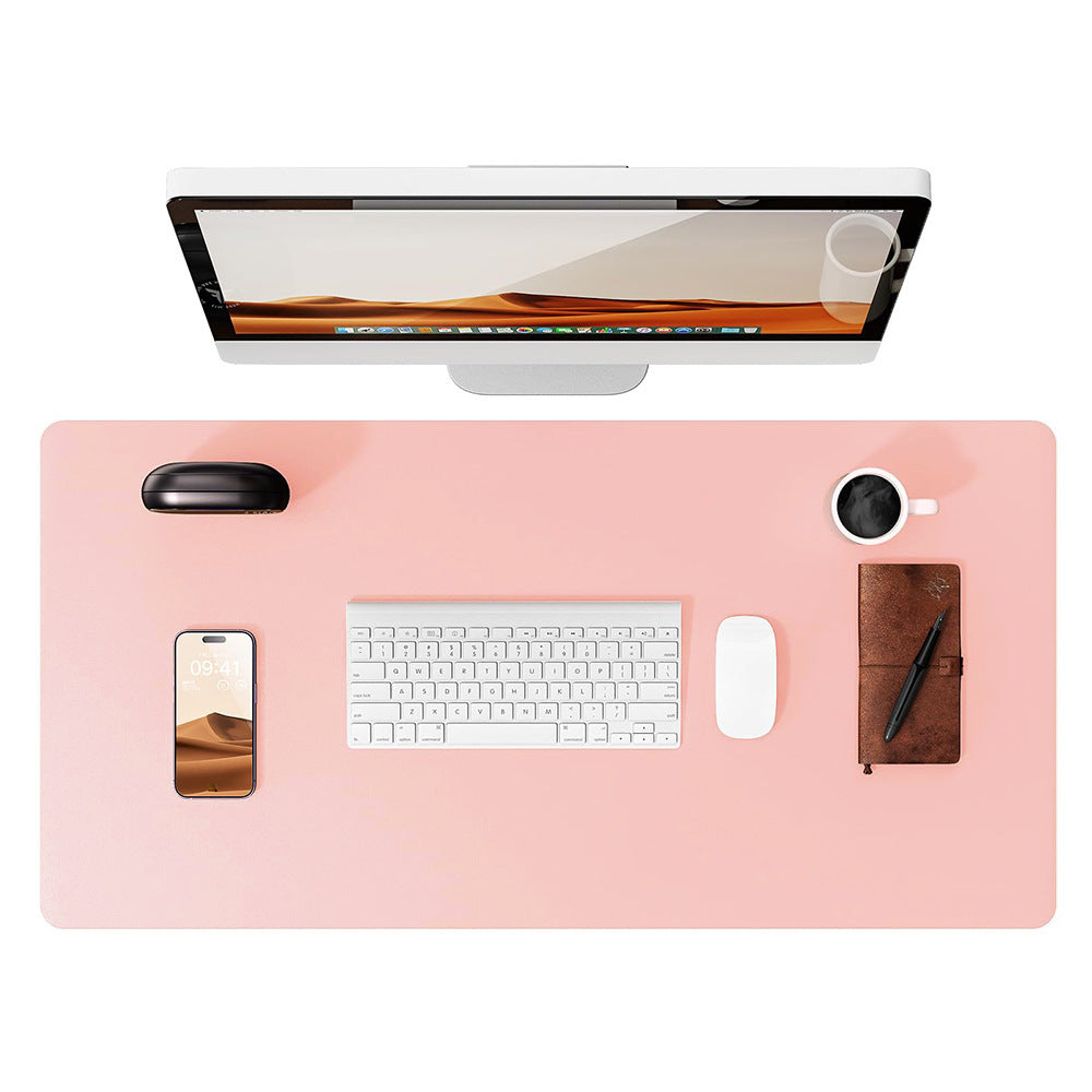 Leather Oversized Computer Office Keyboard Desk Mouse Pad Electronics DealSniper.net 60X35cm Pink