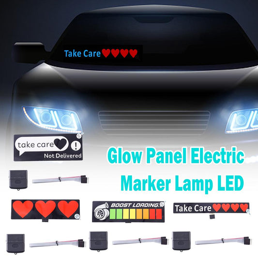 Wanted Car Windshield Glow Panel Electric Marker Lamp